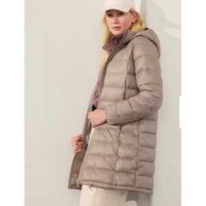 Athleta Aire Puffer Parka Jacket Coat Women's Size XL Tall